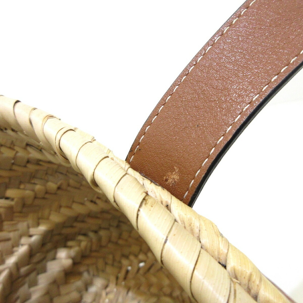 Loewe Basket Tote Palm Natural Bag Calfskin Tan Leaf Small - Picture 15 of 16